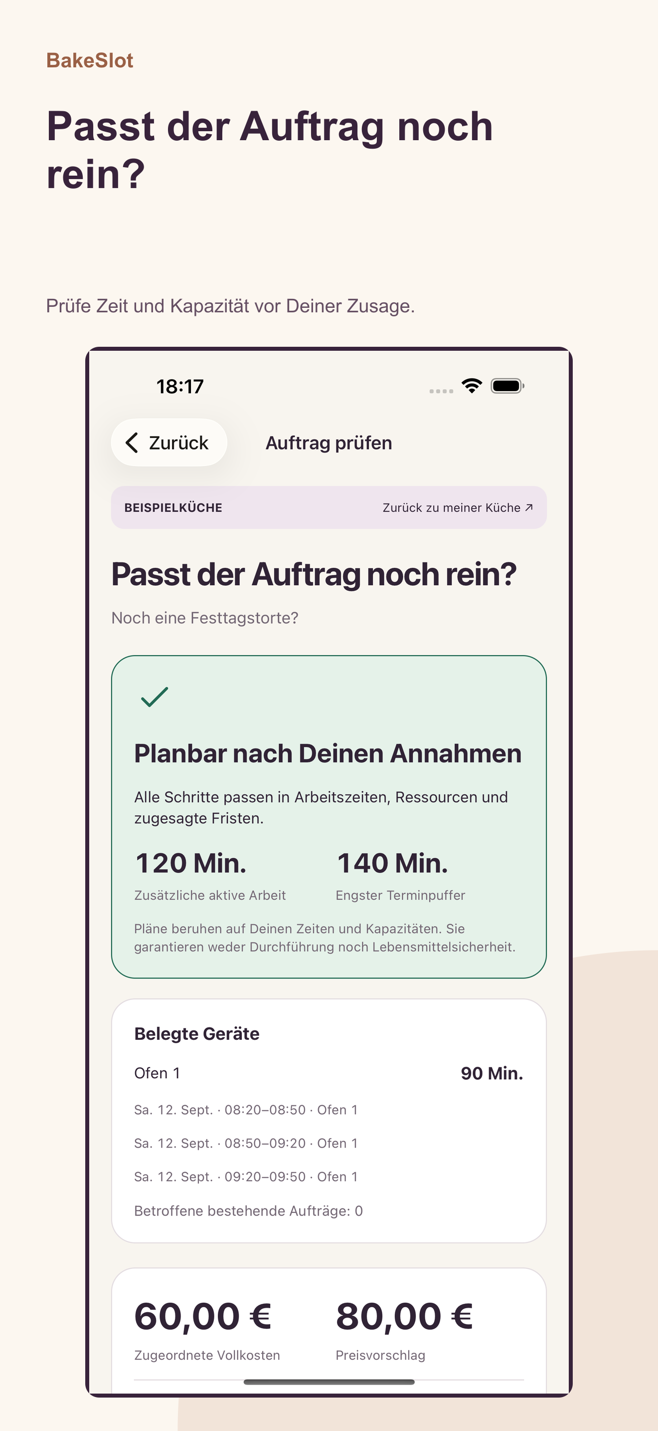 BakeSlot – iPhone Screenshot 1