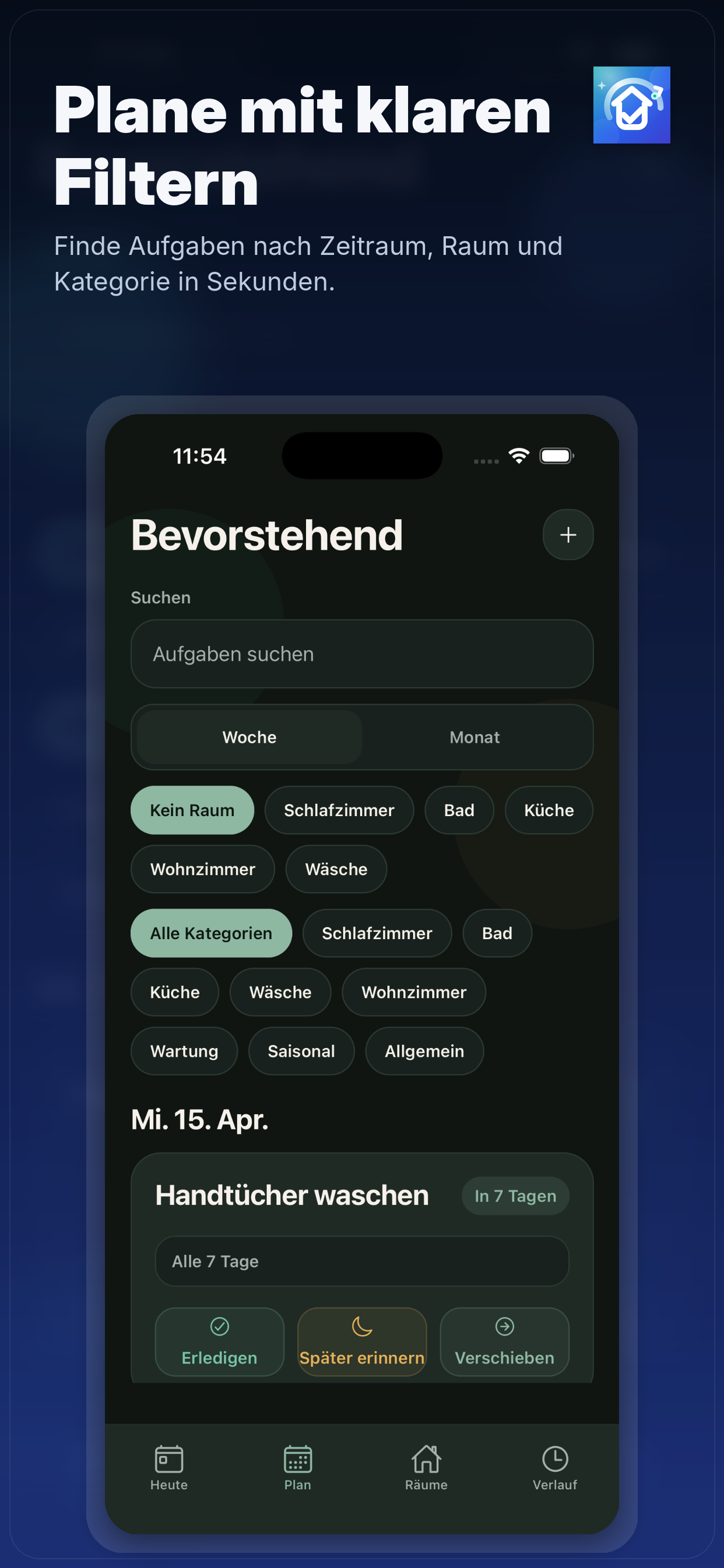 Household Reminder templates and intervals