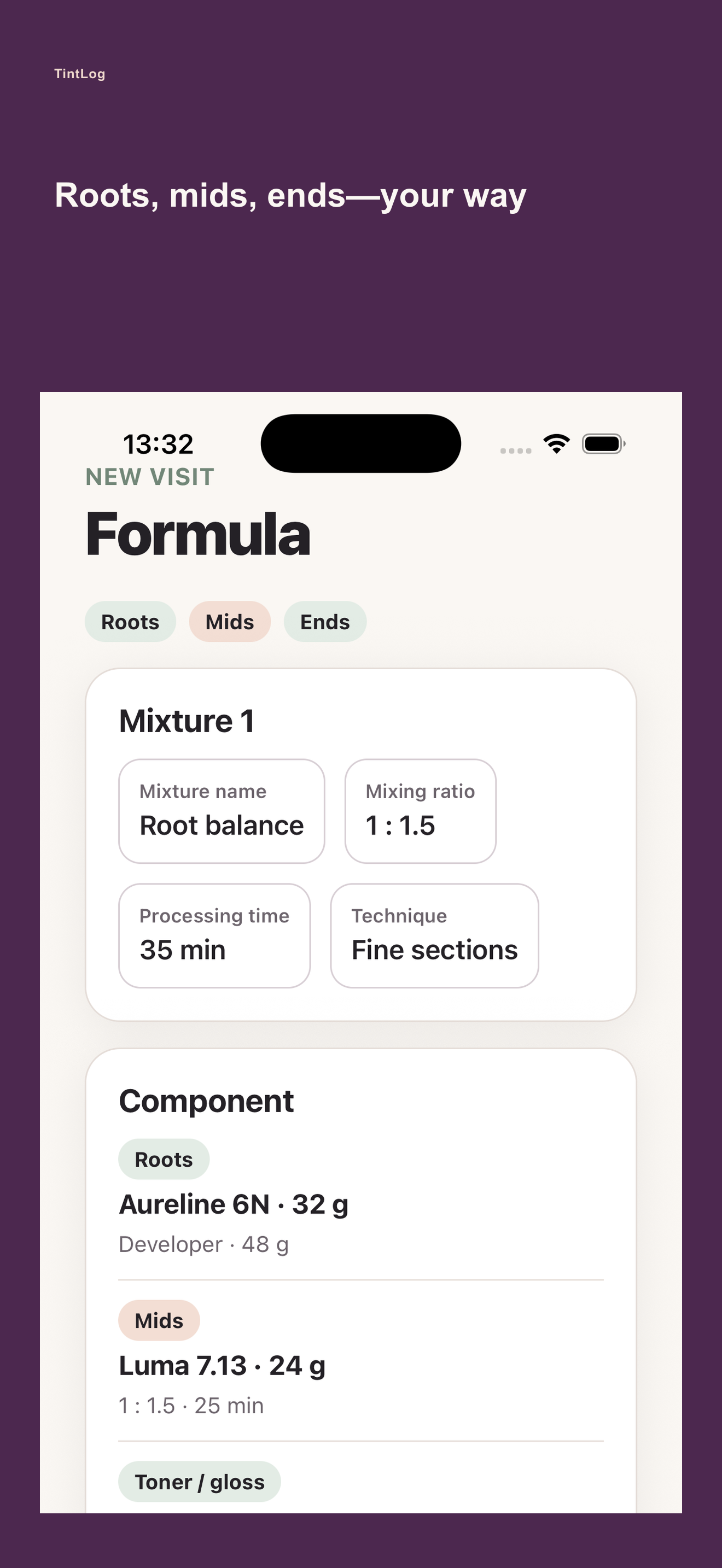 TintLog: Record your changes